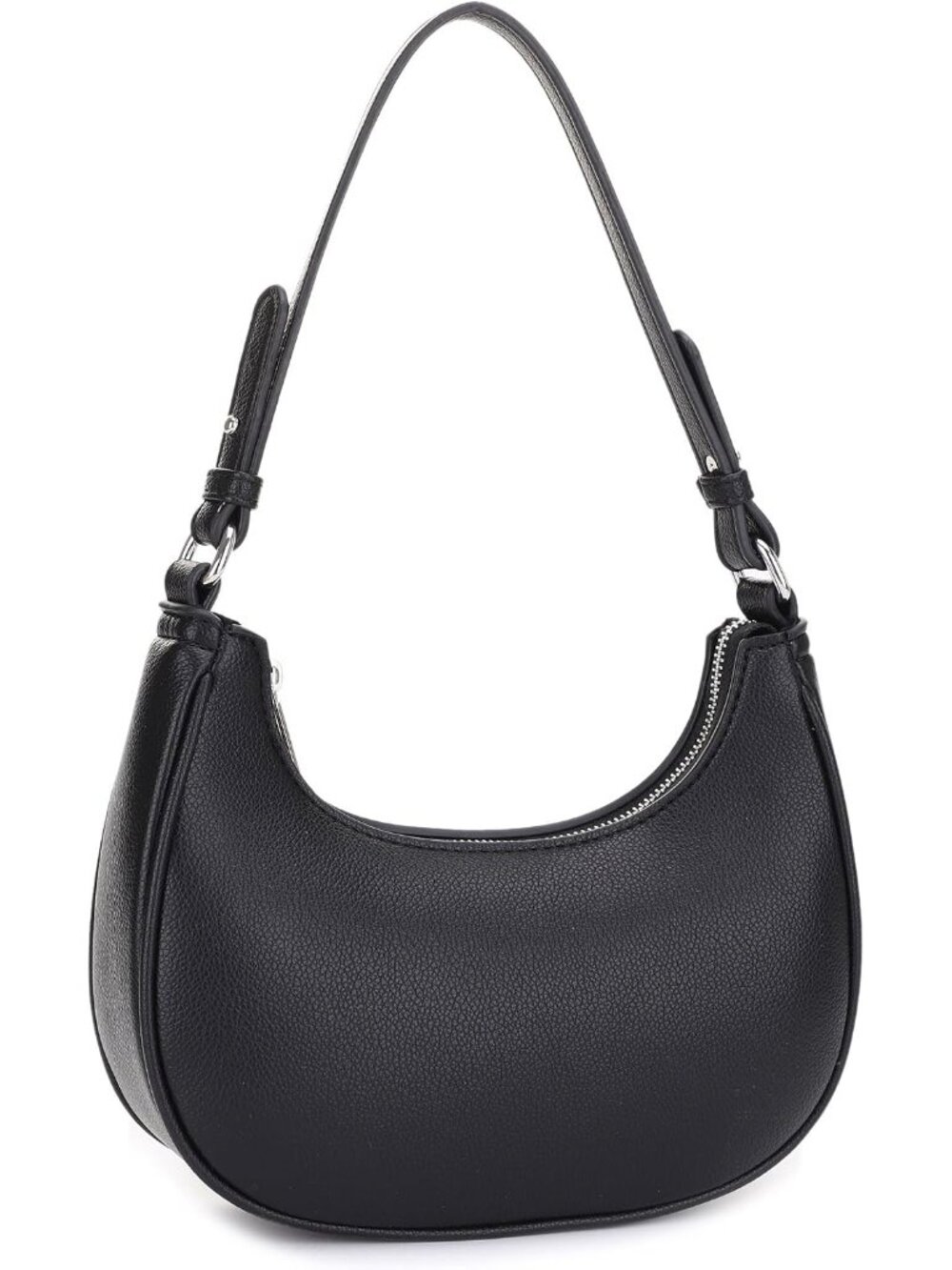 Shoulder Bag for Women Small Underarm Purse Accented with Silver Hardware